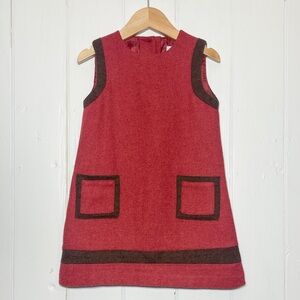 EPK Designed in France 🇫🇷 Wool Classic Preppy Color Block Shift Dress